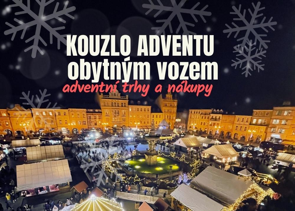 „Kouzlo adventu obytným vozem – fotografie vánočních trhů s vánoční výzdobou. Objevte atmosféru adventních trhů a možnosti svobodného cestování v zimě obytným vozem.“